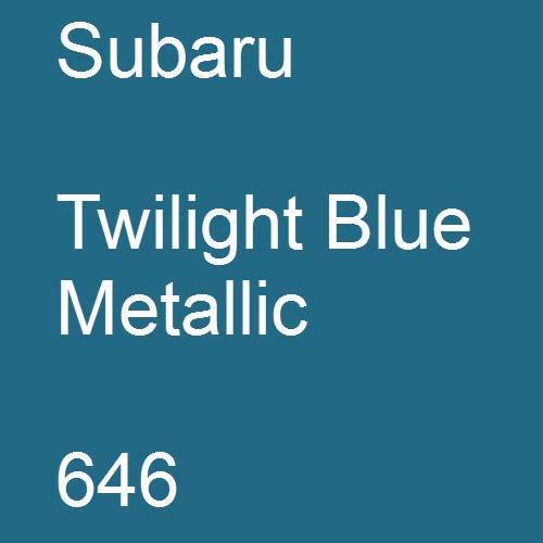 Subaru, Twilight Blue Metallic, 646.